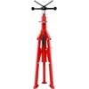 image:imageVEVOR HeavyDuty Pipe Stand Adjustable Folding Pipe Jack Stand  Sturdy Construction 2500 lbs Load Capacity  Ideal for Welding Automotive and Construction Projects