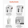 image:imageVEVOR Hydrogen Inhalation Machine 9999 High Purity Hydrogen Inhaler 300 mlmin HydrogenGas Output Three Ports H2 Inhaler Machine HydrogenRich Water Generator Water Ionizer for Home Travel
