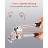 image:imageVEVOR Pipe Tube Bender 14 38 12 127 mm OD 3 in 1 Manual Level Tube Bender 180 Copper Aluminum Pipes Bending Tools for HVAC Air Conditioning