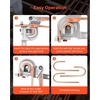 image:imageVEVOR Pipe Tube Bender 14 38 12 127 mm OD 3 in 1 Manual Level Tube Bender 180 Copper Aluminum Pipes Bending Tools for HVAC Air Conditioning