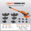 image:imageVEVOR Pipe Tube Bender 38 to 1 Manual Pipe Tube Bender with 7 Dies Heavy Duty Tube Bender Tubing of Steel Metal Copper for Repair Shops BlueOrange