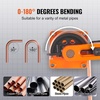image:imageVEVOR Pipe Tube Bender 38 to 1 Manual Pipe Tube Bender with 7 Dies Heavy Duty Tube Bender Tubing of Steel Metal Copper for Repair Shops BlueOrange