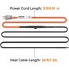 image:imageVEVOR SelfRegulating Pipe Heating Cable 100feet 5Wft Heat Tape for Pipes Freeze Protection Protects PVC Hose Metal and Plastic Pipe from Freezing 120V24 Feet