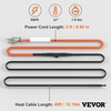 image:imageVEVOR SelfRegulating Pipe Heating Cable 100feet 5Wft Heat Tape for Pipes Freeze Protection Protects PVC Hose Metal and Plastic Pipe from Freezing 120V40FT