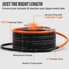 image:imageVEVOR SelfRegulating Pipe Heating Cable 100feet 5Wft Heat Tape for Pipes Freeze Protection Protects PVC Hose Metal and Plastic Pipe from Freezing 120V120 Feet