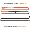 image:imageVEVOR SelfRegulating Pipe Heating Cable 100feet 5Wft Heat Tape for Pipes Freeze Protection Protects PVC Hose Metal and Plastic Pipe from Freezing 120V18 Feet