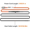 image:imageVEVOR SelfRegulating Pipe Heating Cable 100feet 5Wft Heat Tape for Pipes Freeze Protection Protects PVC Hose Metal and Plastic Pipe from Freezing 120V120 Feet