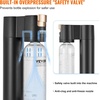image:imageVEVOR Sparkling Water Maker Soda Maker Machine for Home Carbonating Seltzer Water Starter Kit with BPA free 1L PET Bottle Compatible with Mainstream Screwin 60L CO2 CylinderNOT Included Black1 Bottle
