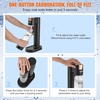 image:imageVEVOR Sparkling Water Maker Soda Maker Machine for Home Carbonating Seltzer Water Starter Kit with BPA free 1L PET Bottle Compatible with Mainstream Screwin 60L CO2 CylinderNOT Included Black2 bottles