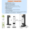 image:imageVEVOR Sparkling Water Maker Soda Maker Machine for Home Carbonating Seltzer Water Starter Kit with BPA free 1L PET Bottle Compatible with Mainstream Screwin 60L CO2 CylinderNOT Included Black1 Bottle