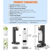 image:imageVEVOR Sparkling Water Maker Soda Maker Machine for Home Carbonating Seltzer Water Starter Kit with BPA free 1L PET Bottle Compatible with Mainstream Screwin 60L CO2 CylinderNOT Included Black2 bottles