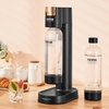 image:imageVEVOR Sparkling Water Maker Soda Maker Machine for Home Carbonating Seltzer Water Starter Kit with BPA free 1L PET Bottle Compatible with Mainstream Screwin 60L CO2 CylinderNOT Included Black2 bottles
