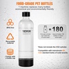 image:imageVEVOR Sparkling Water Maker Soda Maker Machine for Home Carbonating Seltzer Water Starter Kit with BPA free 1L PET Bottle Compatible with Mainstream Screwin 60L CO2 CylinderNOT Included Black1 Bottle