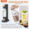 image:imageVEVOR Sparkling Water Maker Soda Maker Machine for Home Soda Maker with BPAfree 1L PET Bottle 2 CO2 CylindersNot Contain CO2 GAS Compatible with Mainstream Screwin 60L CO2 Cylinder1 Bottle  2 CO2 Cylinders