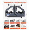 image:imageVEVOR Tube Roller Bender Max 112 Manual Tube Pipe Roller Bender with 6 Dies 360 Copper Aluminum Pipe Bending Tool for Square Round Tube amp Flat Bar Ideal for HVAC Air Conditioning Auto Repair