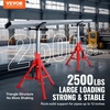 image:imageVEVOR VHead Pipe Stand 1812 Capacity 2037 Height Adjustable Pipe Stands 2500 lbs Load Capacity Portable Folding Pipe Stands Durable Carbon Steel Frame