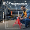 image:imageVEVOR VHead Pipe Stand 1812 Capacity 2037 Height Adjustable Pipe Stands 2500 lbs Load Capacity Portable Folding Pipe Stands Durable Carbon Steel Frame