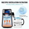 image:imageVEVOR Water Distiller 4L 105 Gallon Pure Water Distilling for Home Countertop 750W Distilled Water Maker 304 Stainless Steel Interior Stiller Water Making Machine to Make Clean Water BlackGrey