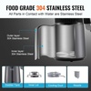 image:imageVEVOR Water Distiller 4L 105 Gallon Pure Water Distilling for Home Countertop 750W Distilled Water Maker 304 Stainless Steel Interior Stiller Water Making Machine to Make Clean Water BlackGrey