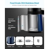 image:imageVEVOR Water Distiller 6L  16 Gallon Countertop Water Distiller for Home 900W Distilled Water Maker with BPAFree Plastic Container 304 Stainless Steel Interior Distilling for Drinking WaterNavy Blue