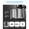 image:imageVEVOR Water Distiller 6L16 Gallon Larger Water Distilled Machine 900W Distilling Water Maker with Glass Carafe 099H Timing Set Time amp Temp Display 304 Stainless Steel Water Stiller SilverGrey