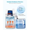 image:imageVEVOR Water Distiller 6L16 Gallon Larger Water Distilled Machine 900W Distilling Water Maker with Glass Carafe 099H Timing Set Time amp Temp Display 304 Stainless Steel Water Stiller SilverWhite