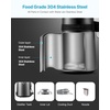 image:imageVEVOR Water Distiller 6L16 Gallon Larger Water Distilled Machine 900W Distilling Water Maker with Glass Carafe 099H Timing Set Time amp Temp Display 304 Stainless Steel Water Stiller SilverGrey