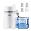 image:imageVEVOR Water Distiller 6L16 Gallon Larger Water Distilled Machine 900W Distilling Water Maker with Glass Carafe 099H Timing Set Time amp Temp Display 304 Stainless Steel Water Stiller SilverWhite
