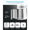 image:imageVEVOR Water Distiller 6L16 Gallon Larger Water Distilled Machine 900W Distilling Water Maker with Glass Carafe 099H Timing Set Time amp Temp Display 304 Stainless Steel Water Stiller SilverWhite