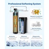 image:imageVEVOR Water Softener 48000 Grains Whole House Water Softener System with Automatic Digital Control Head Bypass Valve Reduce Hardness and Minerals Improve Water Quality for 34 Bathrooms