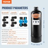 image:imageVEVOR Whole House Salt Free Descaler Water Filter for City Water 600000 Gallon Whole House Water Descaler for All Kinds of Plumbing Pipes 1 NPT amp 34 NPT for 23 Person Family