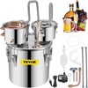 image:imageVEVOR Alcohol Still 5GAL20L Alcohol Distiller with Thumper Keg Distillery Kit for Alcohol with Copper Tube amp Buildin Thermometer amp Water Pump8Gal