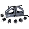 image:imageVEVOR Tube Roller Bender Max 112 Manual Tube Pipe Roller Bender with 6 Dies 360 Copper Aluminum Pipe Bending Tool for Square Round Tube amp Flat Bar Ideal for HVAC Air Conditioning Auto Repair