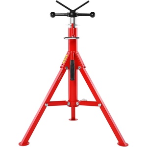 image:imageVEVOR HeavyDuty Pipe Stand Adjustable Folding Pipe Jack Stand  Sturdy Construction 2500 lbs Load Capacity  Ideal for Welding Automotive and Construction Projects