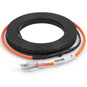 image:imageVEVOR SelfRegulating Pipe Heating Cable 100feet 5Wft Heat Tape for Pipes Freeze Protection Protects PVC Hose Metal and Plastic Pipe from Freezing 120V60 Feet