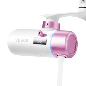 image:imageVEVOR Skincare Water Filter Faucet Mount Water Filters with MicroNano Bubble for Skin Sink Tap Purifier Removes Chlorine with 1 Filter for Kitchen and Bathroom Faucets White  GoldRose Red