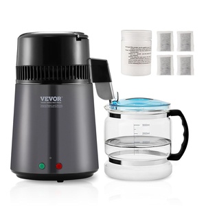image:imageVEVOR Water Distiller 4L 105 Gallon Pure Water Distilling for Home Countertop 750W Distilled Water Maker 304 Stainless Steel Interior Stiller Water Making Machine to Make Clean Water BlackGrey