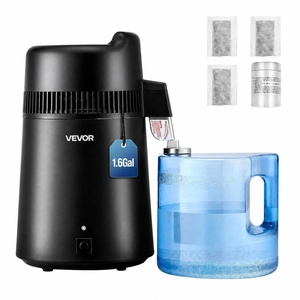 image:imageVEVOR Water Distiller 6L  16 Gallon Countertop Water Distiller for Home 900W Distilled Water Maker with BPAFree Plastic Container 304 Stainless Steel Interior Distilling for Drinking WaterBlack