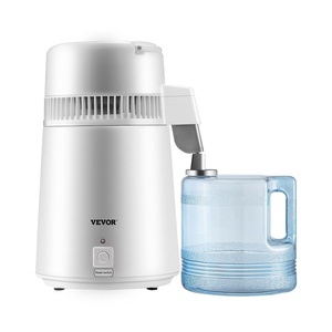 image:imageVEVOR Water Distiller 6L16 Gallon Larger Water Distilled Machine 900W Distilling Water Maker with Glass Carafe 099H Timing Set Time amp Temp Display 304 Stainless Steel Water Stiller SilverWhite