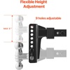 image:imageVEVOR Adjustable Trailer Hitch 6Inch Drop Hitch Ball Mount Fit 2 Receiver Heavy Duty Trailer Tow Hitch with 2 Balls 12500 lbs amp 2516 Balls 21500 lbs Receiver Hitch with AntiTheft Pin