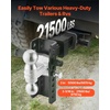 image:imageVEVOR Adjustable Trailer Hitch 6Inch Drop Hitch Ball Mount Fit 2 Receiver Heavy Duty Trailer Tow Hitch with 2 Balls 12500 lbs amp 2516 Balls 21500 lbs Receiver Hitch with AntiTheft Pin