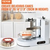 image:imageVEVOR Cake Decorating Machine Cake Cream Spreading Coating Smearing Machine Low Noise Cake Frosting Machine Turntable with Adjustable Scraper for 6 to 14 Cake 25320RPM Rotating Speed WhiteWhite