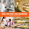 image:imageVEVOR Cake Decorating Machine Cake Cream Spreading Coating Smearing Machine Low Noise Cake Frosting Machine Turntable with Adjustable Scraper for 6 to 14 Cake 25320RPM Rotating Speed WhitePink