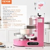 image:imageVEVOR Cake Decorating Machine Cake Cream Spreading Coating Smearing Machine Low Noise Cake Frosting Machine Turntable with Adjustable Scraper for 6 to 14 Cake 25320RPM Rotating Speed WhitePink