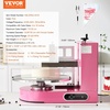 image:imageVEVOR Cake Decorating Machine Cake Cream Spreading Coating Smearing Machine Low Noise Cake Frosting Machine Turntable with Adjustable Scraper for 6 to 14 Cake 25320RPM Rotating Speed WhitePink