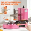 image:imageVEVOR Cake Decorating Machine Cake Cream Spreading Coating Smearing Machine Low Noise Cake Frosting Machine Turntable with Adjustable Scraper for 6 to 14 Cake 25320RPM Rotating Speed WhitePink