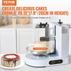 image:imageVEVOR Cake Decorating Machine Cake Cream Spreading Coating Smearing Machine Low Noise Cake Frosting Machine Turntable with Adjustable Scraper for 6 to 14 Cake 25320RPM Rotating Speed WhiteWhite