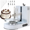 image:imageVEVOR Cake Decorating Machine Cake Cream Spreading Coating Smearing Machine Low Noise Cake Frosting Machine Turntable with Adjustable Scraper for 6 to 14 Cake 25320RPM Rotating Speed WhiteWhite