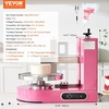 image:imageVEVOR Cake Decorating Machine Cake Cream Spreading Coating Smearing Machine Low Noise Cake Frosting Machine Turntable with Adjustable Scraper for 6 to 14 Cake 25320RPM Rotating Speed WhitePink