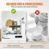 image:imageVEVOR Cake Decorating Machine Cake Cream Spreading Coating Smearing Machine Low Noise Cake Frosting Machine Turntable with Adjustable Scraper for 6 to 14 Cake 25320RPM Rotating Speed WhiteWhite